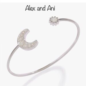 NWT Alex and Ani Moon + Sun Flex Cuff